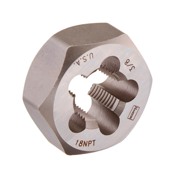 Matriz hexagonal SAE de acero al carbono Irwin Hanson de 3/8 pulg. 3/8-18 1 pieza