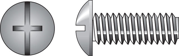 HILLMAN No. 8-32 X 1/2 in. L Combination Truss Head Zinc-Plated Steel Machine Screws 100 pk