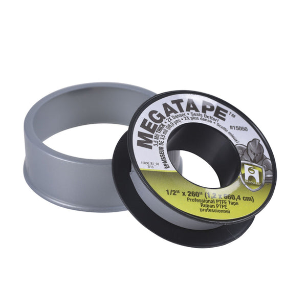 Hercules Megatape Gray 1/2 in. W X 260 in. L PTFE Tape (Pack of 30)