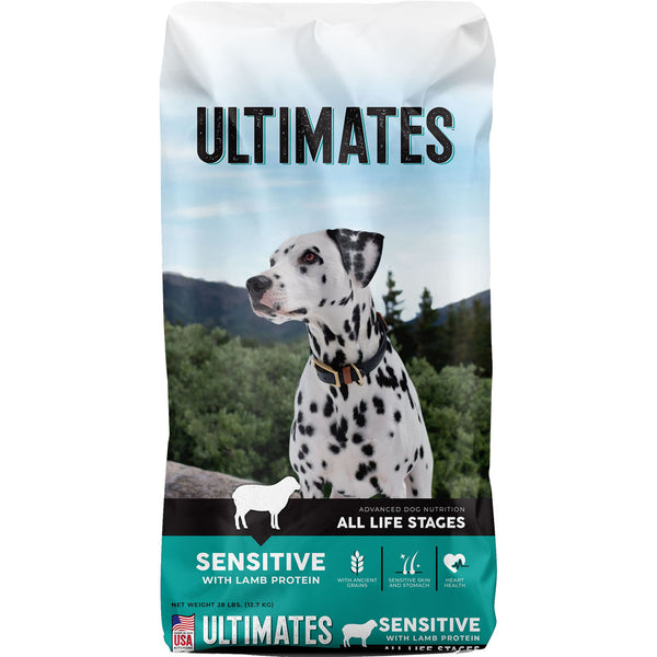 Alimento para perros Ultimates Sensitive Skin & Stomach, cordero, 28 lbs.