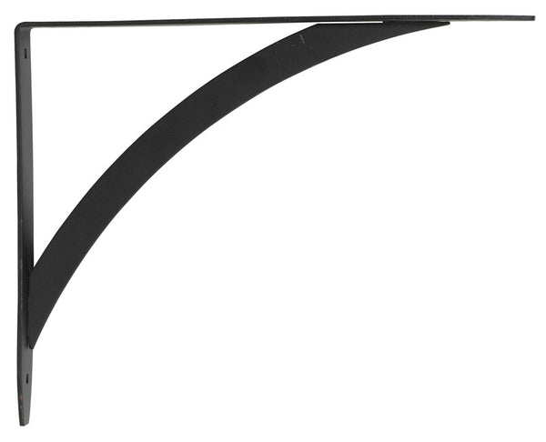 John Sterling Black Steel Elegant Bracket 12 Ga. 10 in. L (Pack of 10)