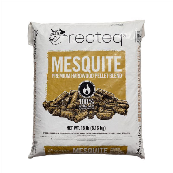 Pellets de madera dura Recteq de mezquite totalmente natural de 18 lb