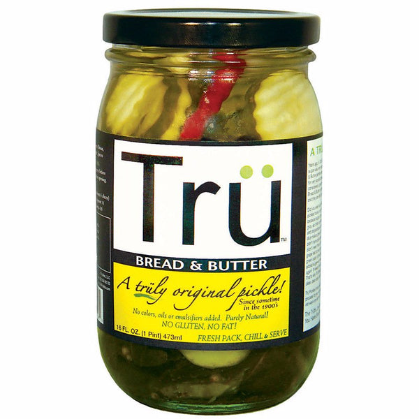Encurtidos de pan y mantequilla Tru Pickles, frasco de 16 oz (paquete de 6)