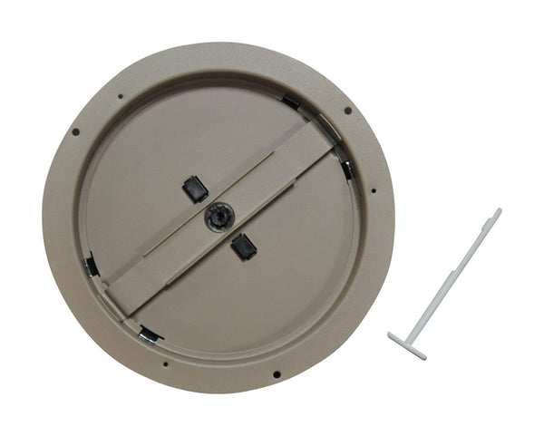 Regulador de techo de acero con recubrimiento en polvo marrón de 8 pulg. de alto x 8 pulg. de ancho de Tru Aire