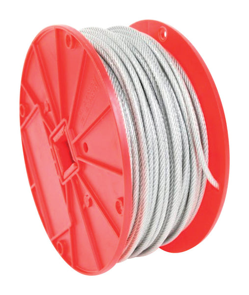 Cable de acero galvanizado Baron de 0,125 pulg. de diámetro x 500 pies de largo