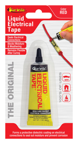 Cinta aisladora líquida de vinilo roja Star Brite de 4 pulg. de ancho por 7 pulg. de largo
