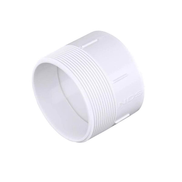 Adaptador de tubería de PVC MPT de 4 pulg. de diámetro, cédula NDS 35, paquete de 1