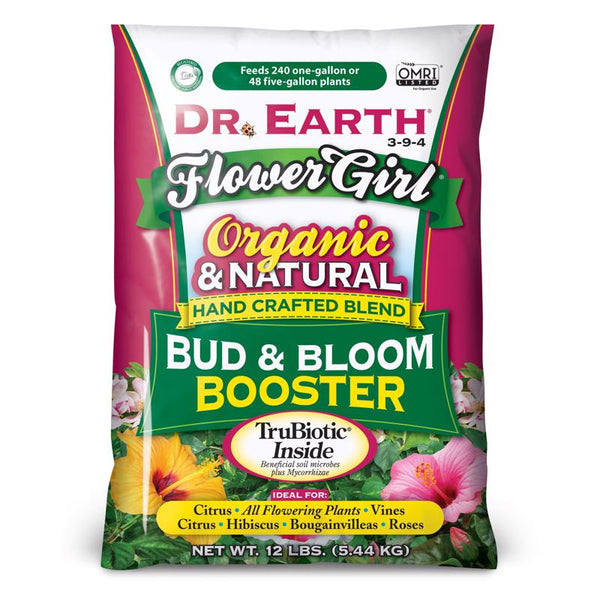 Dr. Earth Flower Girl - Gránulos orgánicos para plantas de hibisco y cítricos, 12 lb