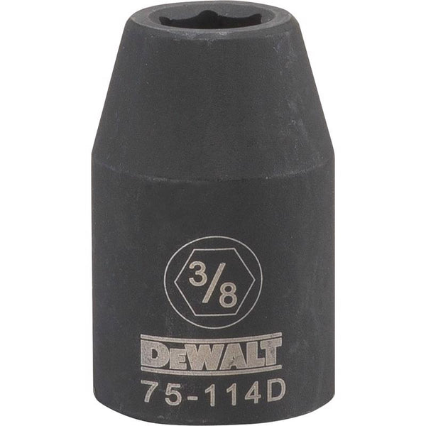 Dado de impacto de 6 puntas SAE DeWalt Directtorque de 3/8 pulg. x 1/2 pulg., 1 pieza