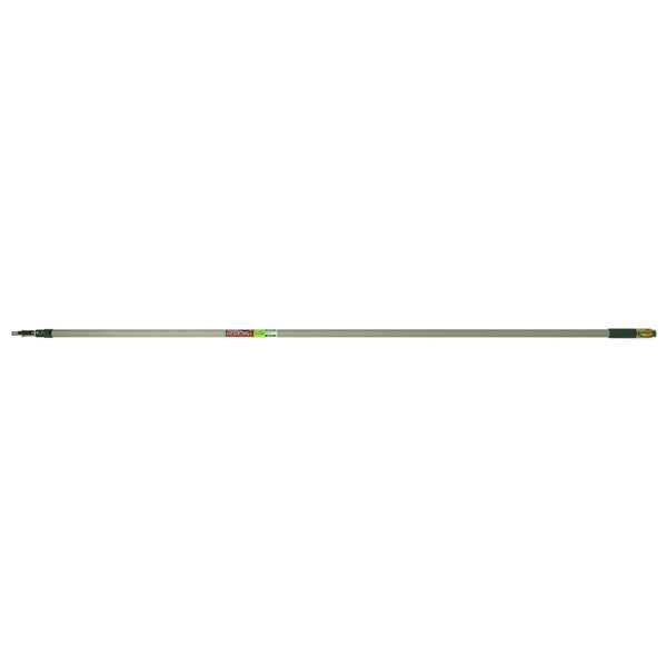 Wooster Sherlock GT Telescoping 16 ft. L X 1-7/8 in. D Aluminum/Fiberglass Extension Pole Green/Gray