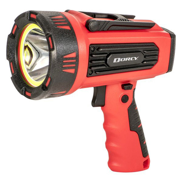 Foco LED Dorcy de 1300 lúmenes negro/rojo + batería externa de iones de litio de 4400 mAh