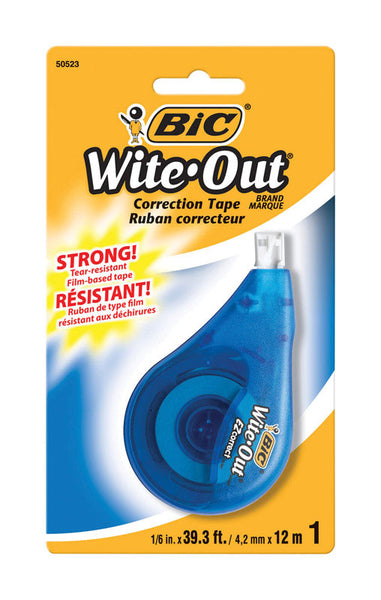 Cinta correctora blanca Bic Wite-Out, 1 paquete, 1 paquete (paquete de 6)