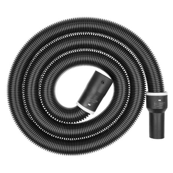 Manguera flexible para aspiradora de taller en seco y húmedo de 9 pies de largo y 1-7/8 pulg. de diámetro, Milwaukee, 1 unidad