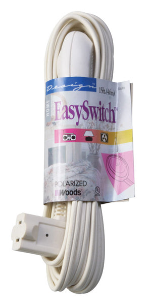 EXTENSION CORD 15'L WHT