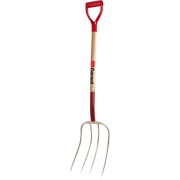 Horquilla de hongo forjada de 4 dientes Garant con mango de agarre W/D