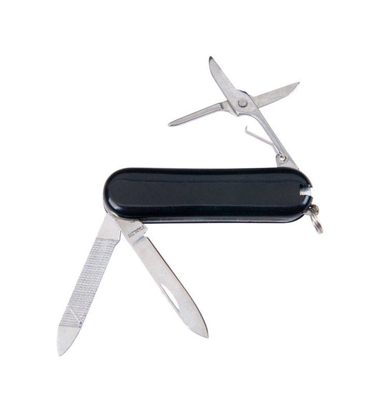 Llavero multiherramienta de acero inoxidable negro Home Plus (paquete de 50)