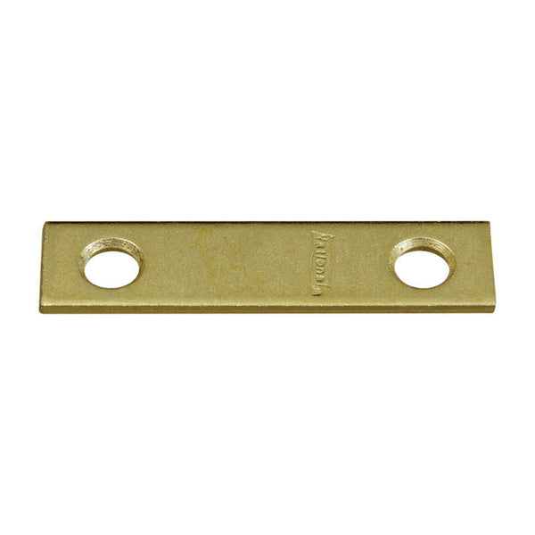 Tirante de reparación de acero y latón de National Hardware de 2 pulg. de alto x 1/2 pulg. de ancho