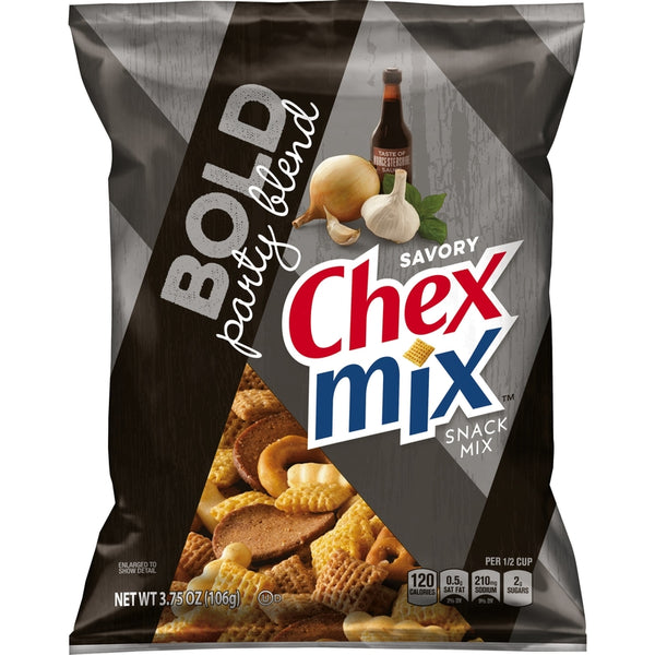 Chex Mix Bold Snack Mix 3.75 oz Pegged (Pack of 8)