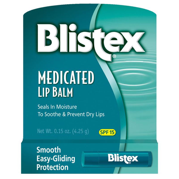 Blistex Unscented Scent Medicated Lip Balm 0.15 oz 1 pk (Pack of 24)