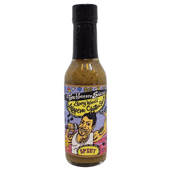 Salsas Torchbearer Salsa picante de cilantro y jalapeño Danny Wood, 5 oz