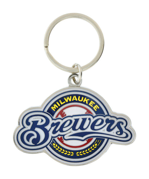 Hillman MLB Tempered Steel Silver Split Ring Keychain