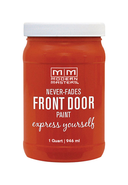 Pintura para puertas Modern Masters Door Paint Satin Motivated, pintura para puertas de entrada para interiores y exteriores, 1 qt.