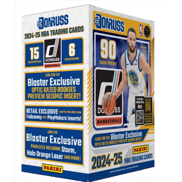Juego de cartas coleccionables Panini NBA 2024-25 Donruss Basketball Blaster Box Multicolor