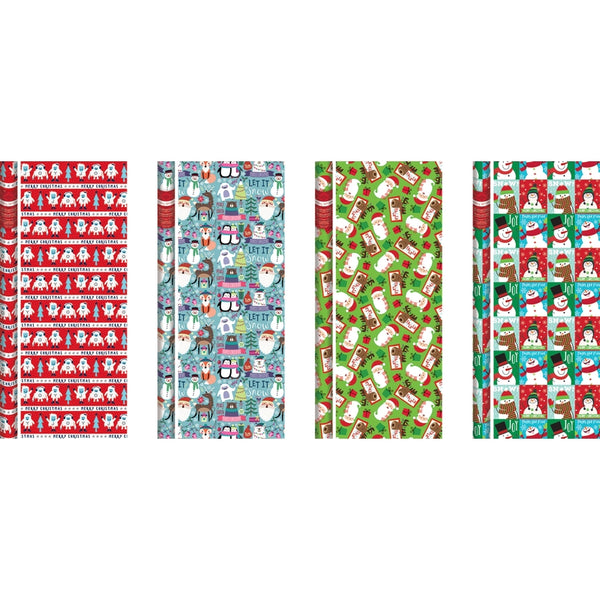 Paper Images Multi-Color Juvenile Holiday Gift Wrap (Pack of 48)