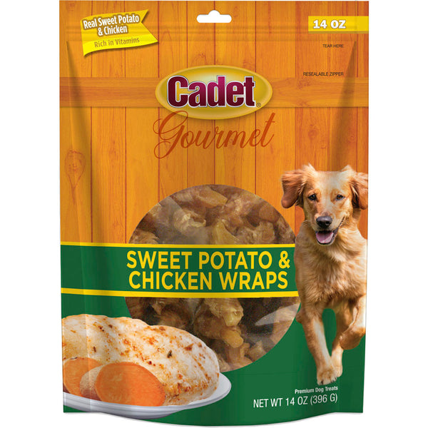 Gourmet Dog Treats, Sweet Potato & Chicken Wrap, 14-oz.