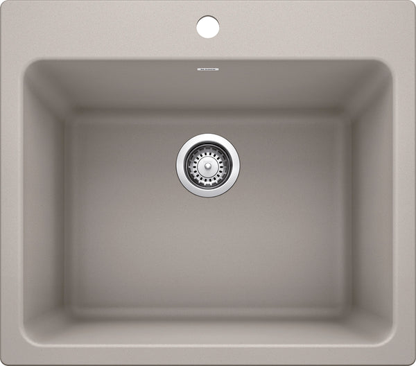 Liven Dual Mount Laundry Sink - Concrete Gray