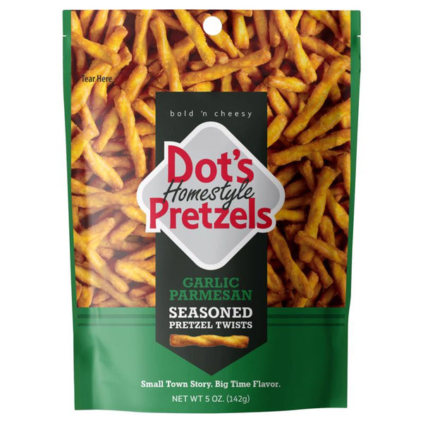 Dot's Homestyle Garlic Parmesan Pretzels 5 oz Bagged (Pack of 10)