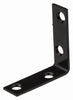 Soporte de esquina interior de acero negro de National Hardware de 2 pulg. de alto x 0,625 pulg. de ancho x 0,08 pulg. de profundidad