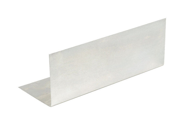 Amerimax 2 pulg. WX 7 pulg. L Tapajuntas de aluminio plateado