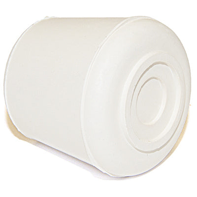 Punta para pata de mueble, goma color blanco roto, 7/8 pulg., paquete de 4.