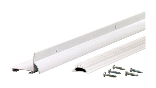 MD 06395 Tapa de goteo inferior para puerta de aluminio blanco de 36"