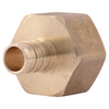 Conector de latón SharkBite de 1/2 pulg. con conector FPT de 3/4 pulg.