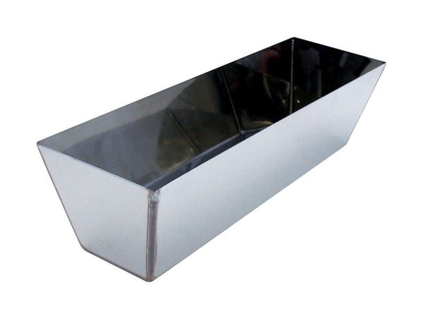 Bandeja para barro de acero inoxidable Marshalltown de 3,37 pulgadas de alto