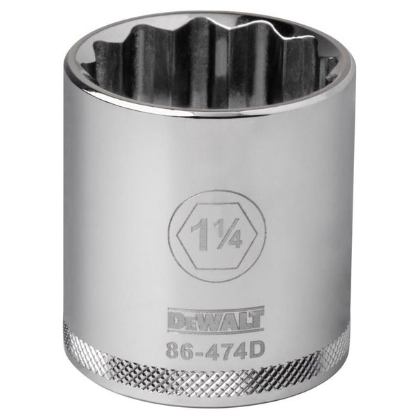 Dado de 12 puntas SAE de 1-1/4 pulg. x 1/2 pulg. DeWalt, 1 pieza