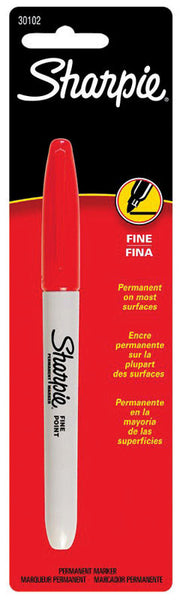 Sharpie Red Fine Tip Permanent Marker 1 pk (Pack of 6)