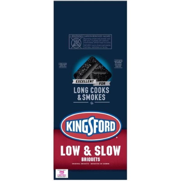 Briquetas de carbón originales totalmente naturales Kingsford Low & Slow de 12 lb