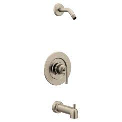 Brushed nickel Posi-Temp(R) tub/shower