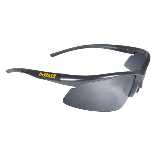 Gafas de seguridad DeWalt Radius con lentes plateadas y marco negro, 1 unidad (paquete de 6)