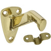 Soporte de pasamanos de latón macizo dorado de National Hardware, 3,38 pulgadas de largo, 250 libras (paquete de 5).