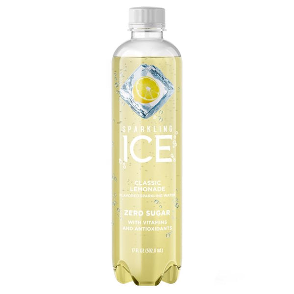 Limonada con gas y agua carbonatada, 17 oz, paquete de 12