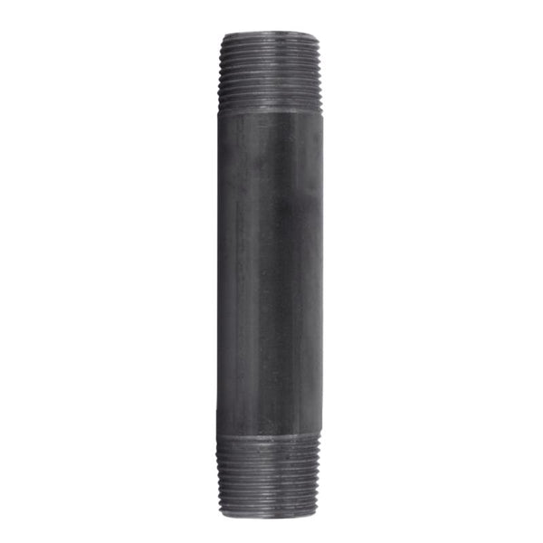 Boquilla de acero negra BK Products de 1 pulg. MPT x 6 pulg. L (paquete de 5)