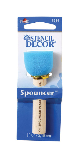 Aplicadores de espuma azul Plaid FolkArt de 1-1/4 pulg. de ancho (paquete de 6)