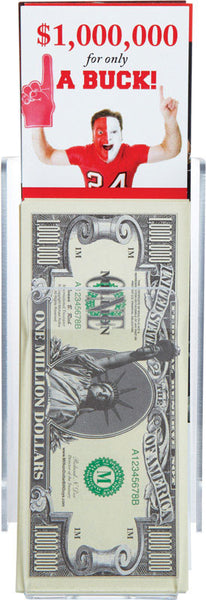 Million Dollar Bill Humor Fake Bill Paper 1 pk