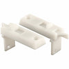 Pestillo de plástico para ventana inclinable de Prime-Line, color blanco, 3/4 pulg. de ancho x 2-1/4 pulg. de largo, paquete de 2
