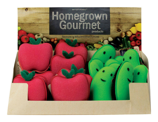 Estropajos de nailon para verduras de Architec Homegrown Gourmet (paquete de 24)