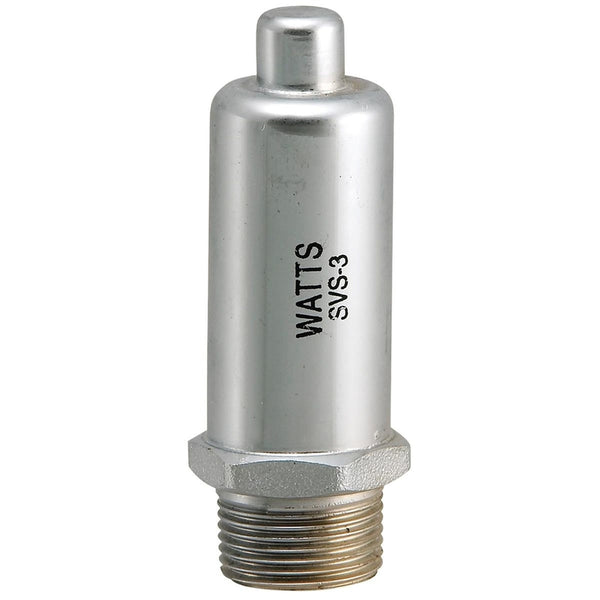 Ventilación de aire con vapor de latón con conexión recta de 3/4 pulg. Serie Watts SVS-3